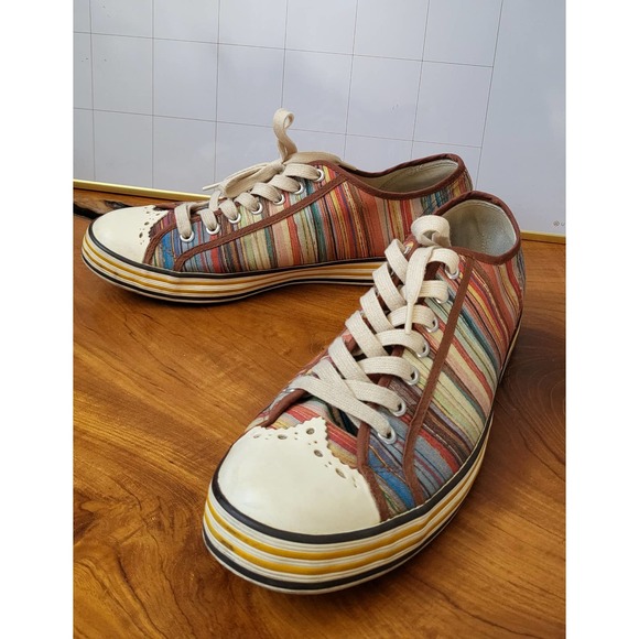 Paul Smith Men Shoes Multicolor Signature Striped Like New main image 9